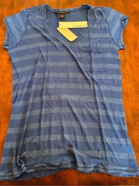 Calvin Klein Jeans Royal Blue Striped Tee